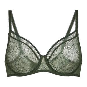 Simone Perele Comete Molded Full Cup Icon Green Lace Bra $120 34C